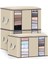 3pc Dokunmamış Kumaş Dolap Düzenleyici Katlanabilir Giysi Saklama Çantası-4 (Yurt Dışından) 1
