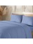 Organik Pamuk Akfil Nevresim Takımı Tek Kişilik 160 x 220 cm Mavi 1