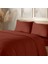 Organik Pamuk Akfil Nevresim Takımı Tek Kişilik 160X220 cm Bordo 1