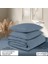 Organik Pamuk Akfil Nevresim Takımı Çift Kişilik 200X220 cm Indigo 5