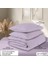 Organik Pamuk Akfil Nevresim Takımı Çift Kişilik 200X220 cm Lila 5