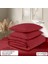 Organik Pamuk Akfil Nevresim Takımı Çift Kişilik 200X220 cm Kırmzı 5