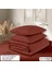Organik Pamuk Akfil Nevresim Takımı Çift Kişilik 200X220 cm Bordo 5