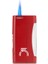 Tek Torch Pürmüz 55. Yıl Özel Üretim Dahili Delicili Kırmızı-Gümüş Puro Çakmağı 1