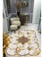 Kaymaz Taban Yıkanabilir Dijital Baskı Dekoratif Modern Desenli Elegance Serisi Lazer Kesim Dot Taban Halı ELG65 1