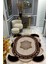 Kaymaz Taban Yıkanabilir Dijital Baskı Dekoratif Modern Desenli Elegance Serisi Lazer Kesim Dot Taban Halı ELG61 1