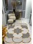 Kaymaz Taban Yıkanabilir Dijital Baskı Dekoratif Modern Desenli Elegance Serisi Lazer Kesim Dot Taban Halı ELG66 1