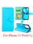 IPhone 13 Için Flip Case Pro Pu Deri Manyetik Kapatma Kickstand Kart (Yurt Dışından) 5