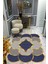 Kaymaz Taban Yıkanabilir Dijital Baskı Dekoratif Modern Desenli Elegance Serisi Lazer Kesim Dot Taban Halı ELG63 1