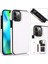 Kart Tutucu Toka ile IPhone 14 Pro Kart Yuvaları Pu Deri Için Cüzdan Kılıf (Yurt Dışından) 1