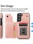 Kart ile Samsung Galaxy S22 Artı Çift Manyetik Toka Için Cüzdan Kılıf (Yurt Dışından) 3