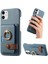 IPhone 11 Premium Dokulu Deri Halka Standı Kart Yuvaları Için Kılıf (Yurt Dışından) 1