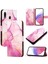 Samsung Galaxy A20/A30 Kickstand Cüzdan Mermer Desen Pu Deri (Yurt Dışından) 1
