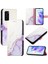 Huawei P40 Cüzdan Pu Deri Kickstand Mermer Desen (Yurt Dışından) 1