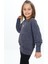 Kız Çocuk Yıkamalı Nakışlı Sweatshirt 2