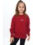 Kız Çocuk Yıkamalı Nakışlı Sweatshirt 5