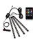 48Led Usb Uzaktan Kumandası Led Araba Ayak Işığı Usb Kablosuz Uzaktan Müzik Kontrollü Ortam Lambası Çoklu Modlar Otomotiv Iç Dekoratif Işıklar 12V (Yurt Dışından) 2