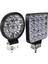 27W Kare Stili 9 Led 27W 16 Led 48W Spot Çalışma Işığı 12V 24V Araba Led Spot Işığı Kare Yuvarlak Oto Kamyon Off Road Mini Ledbar Offroad Aksesuarları (Yurt Dışından) 2