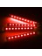 Kırmızı Oto Dekoratif Lamba 9 Led 4 1 Araç Iç Atmosfer Işıkları Çakmak İle Ayak Şerit Işıkları Oto Aksesuarları (Yurt Dışından) 1