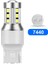 Beyaz Stil 7440 W21W Wy21W 2 Adet T15 W16W Led Baw Py21W Led Bay15D P Ampuller Dönüş Sinyali Işık Wy21W W21W W P27W T20 Lamba (Yurt Dışından) 1