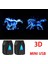 2 Adet Tarzı 3D Mini B 3D Araba Kapısı Karşılama Işıkları Dönebilen Lazer Projektör Logosu Hayalet Gölge Işığı Kablosuz Dekoratif Lamba Evrensel Araba Kapı Işığı (Yurt Dışından) 1