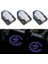2 Adet Tarzı 3D Mini B 3D Araba Kapısı Karşılama Işıkları Dönebilen Lazer Projektör Logosu Hayalet Gölge Işığı Kablosuz Dekoratif Lamba Evrensel Araba Kapı Işığı (Yurt Dışından) 2