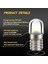 Dc 6V Tarzı E10 4300K Dc 3V 6V 12V 4.5V 18V P13.5S Pr2 E10 Led Ampul El Feneri Değiştirme Torch Çalışma Işığı Gösterge Lambası Sıcak Beyaz 4300K (Yurt Dışından) 3