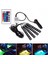Ar Rgb Led Şerit Işık Araba Oto Dekoratif Esnek Renkli Led Şerit Atmosfer Lambası Kiti Uzaktan Kumandalı Sis Lambası (Yurt Dışından) 4