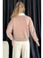 Yarım Fermuarlı Şardonlu Kadın Sweatshirt 4