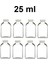 8 Adet 25ML Çok Amaçlı Şeffaf Mini Cam Şişe Oda Kokusu Esans Kolanya Şişesi Kapaklı Şişe 8X25ML 1