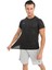 Erkek Kamuflaj Desenli Kısa Kollu Siyah Compression Fitness Gym Body Tshirt DMNS56321 1