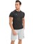 Erkek Kamuflaj Desenli Kısa Kollu Siyah Compression Fitness Gym Body Tshirt DMNS56321 2