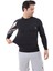 Erkek Uzun Kollu Tek Kol Kuru Kafa Desenli Compression Fitness Gym Spor Body Tshirt DMN89766 2
