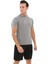 Erkek Kısa Kollu Gri Compression Fitness Gym Body Tshirt DMNS56321 4