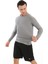 Erkek Uzun Kollu Gri Compression Fitness Gym Body Tshirt DMN25478 3