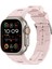 Apple Watch Ultra Ultra 2 49MM Krd-92 Metal Tokalı Silikon Kordon 1