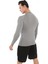 Erkek Uzun Kollu Gri Compression Fitness Gym Body Tshirt DMN25478 5