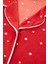 Kadın Soft Touch Kırmızı Puanlı Desenli Gömlek Yaka Uzun Kollu Pijama Takımı 4