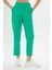 Beli Lastikli Double Paça Yeşil Pantolon 3