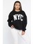 Bisiklet Yaka Üç Iplik Şardonlu Kadın Sweatshirt 2