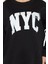 Bisiklet Yaka Üç Iplik Şardonlu Kadın Sweatshirt 4