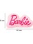 Barbie Lisanslı Yazılı Yastık 37 cm 4