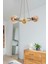 Owen Modern Tasarım Mutfak Yatak Odası Salon Oturma Odası Eskitme Renk Bal Camlı 3 Lü Avize 1