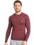 Erkek Uzun Kollu Bordo Fit Compression Spor Body Tshirt DMN1453873298 5