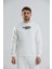 Baskılı Içi Polarlı Unisex Bisiklet Yaka Sweatshirt 1