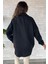 Kadın Oversize Kaşe Gömlek Ceket 4