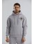 Baskılı Içi Polarlı Kapüşonlu Unisex Sweatshirt 1