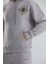 Baskılı Içi Polarlı Kapüşonlu Unisex Sweatshirt 5