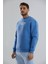 Baskılı Içi Polarlı Unisex Bisiklet Yaka Sweatshirt 2