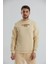 Baskılı Içi Polarlı Unisex Bisiklet Yaka Sweatshirt 1